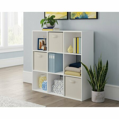SOLUTIONS BY SAUDER 9-Cube - 1/2 in. Construction White 3a , Versatile design creates multiple storage solutions 430090